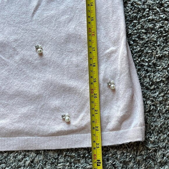 Baby Pink Philosophy Blouse Womens XL Rhinestone Long Sleeve Bedazzled Coquette - Picture 6 of 7